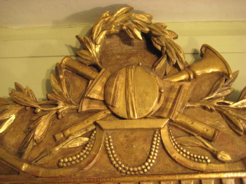 FRENCH PROVINCIAL LOUIS XVI STYLE GILT MIRROR - ADDITIONAL PHOTO 2
