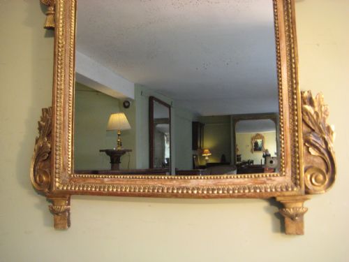 FRENCH PROVINCIAL LOUIS XVI STYLE GILT MIRROR - ADDITIONAL PHOTO 4