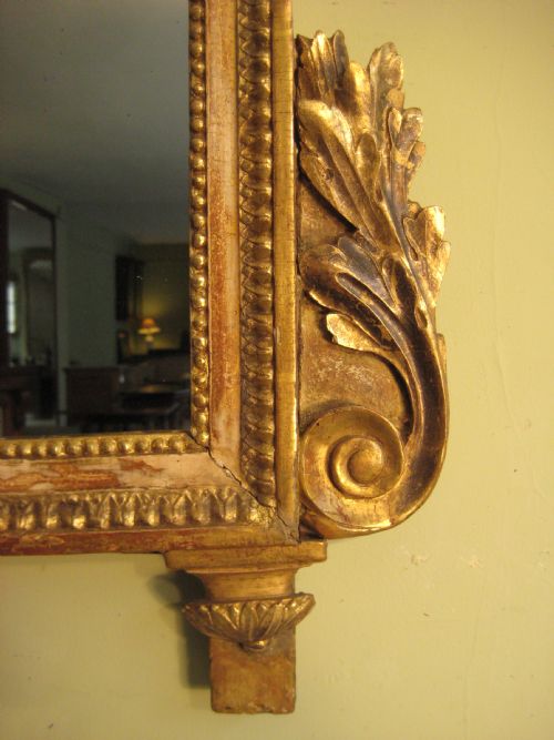 FRENCH PROVINCIAL LOUIS XVI STYLE GILT MIRROR - ADDITIONAL PHOTO 5