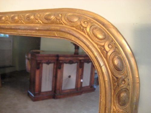19TH CENTURY ENGLISH GILT ARCH TOP OVERMANTLE - ADDITIONAL PHOTO 3