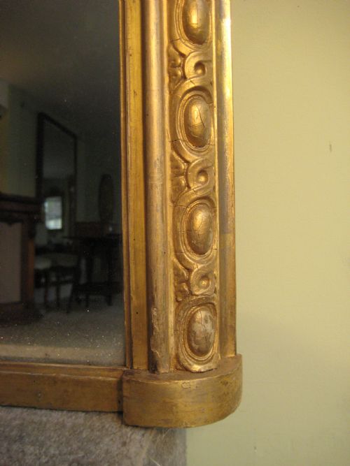19TH CENTURY ENGLISH GILT ARCH TOP OVERMANTLE - ADDITIONAL PHOTO 5