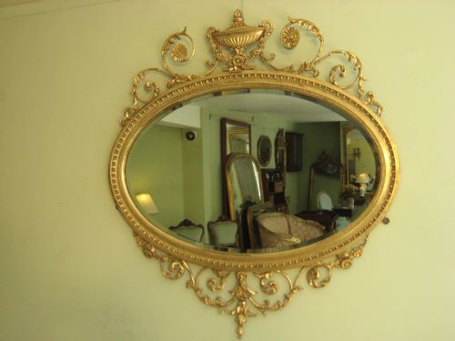 GILT ADAMS STYLE MIRROR - ADDITIONAL PHOTO 1