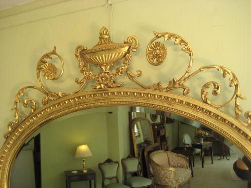 GILT ADAMS STYLE MIRROR - ADDITIONAL PHOTO 2