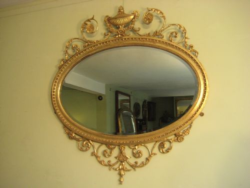 GILT ADAMS STYLE MIRROR - ADDITIONAL PHOTO 10
