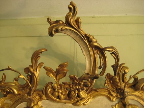 PAIR 19TH CENTURY PAINTED AND PARCELGILT GIRANDOLES - ADDITIONAL PHOTO 4