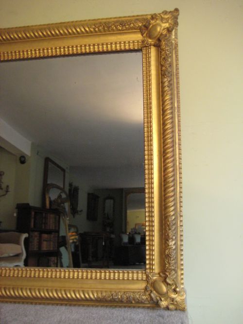 FRENCH GILT OVERMANTLE MIRROR - ADDITIONAL PHOTO 1