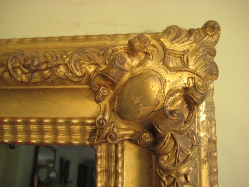 FRENCH GILT OVERMANTLE MIRROR - ADDITIONAL PHOTO 3
