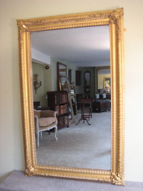 FRENCH GILT OVERMANTLE MIRROR - ADDITIONAL PHOTO 8