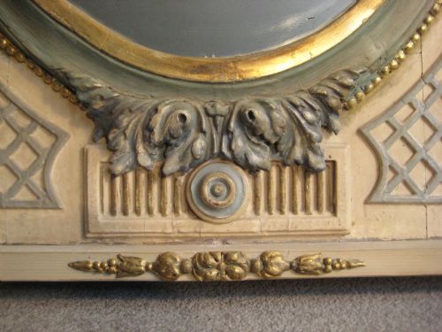 FRENCH PAINTED AND PARCELGILT OVERMANTLE - ADDITIONAL PHOTO 5
