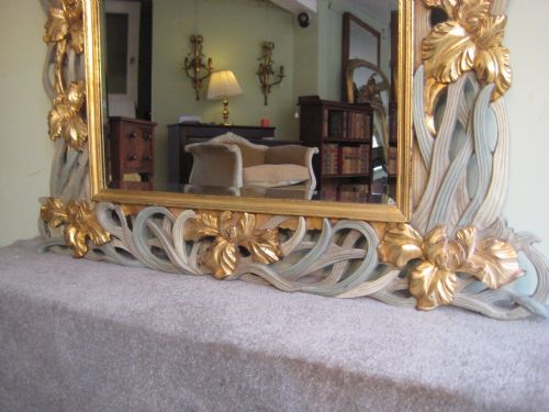 JAPANESE PAINTED AND PARCELGILT MIRROR - ADDITIONAL PHOTO 2