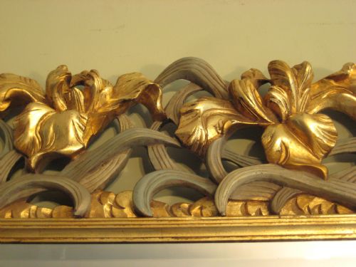 JAPANESE PAINTED AND PARCELGILT MIRROR - ADDITIONAL PHOTO 3