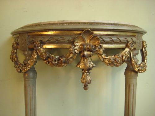 PAIR OF LOUIS XVI STYLE CONSOLE TABLES - ADDITIONAL PHOTO 3