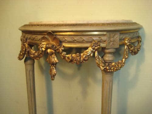 PAIR OF LOUIS XVI STYLE CONSOLE TABLES - ADDITIONAL PHOTO 4