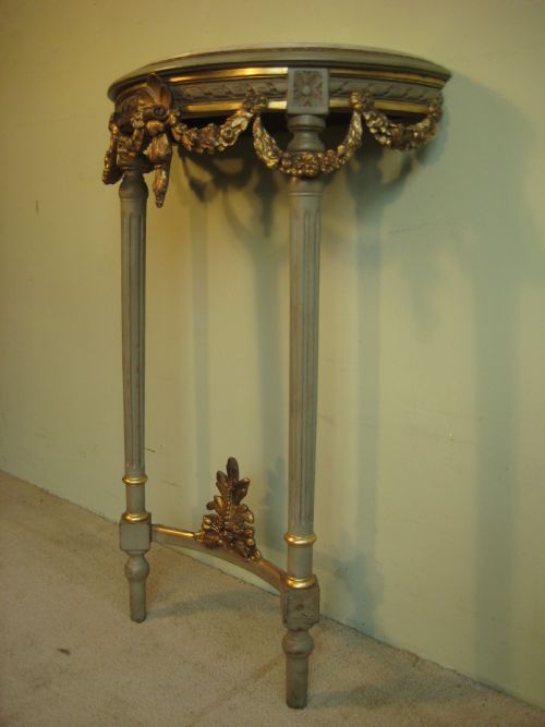 PAIR OF LOUIS XVI STYLE CONSOLE TABLES - ADDITIONAL PHOTO 6