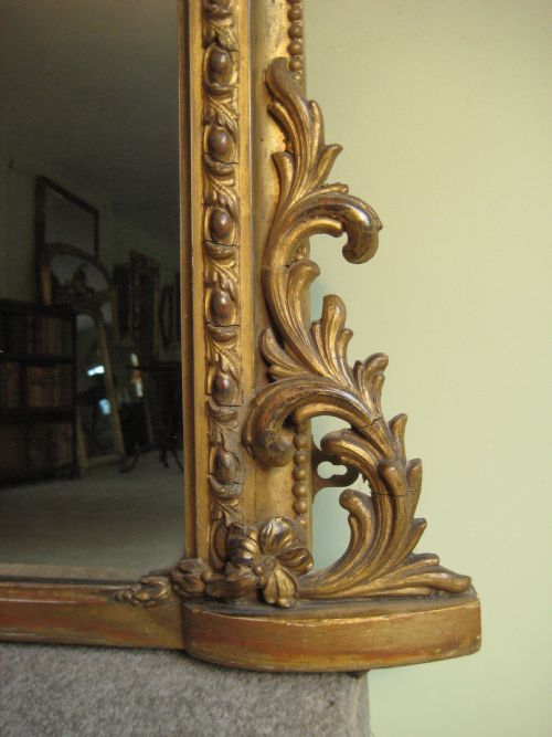 ENGLISH GILT ARCH TOP OVERMANTLE - ADDITIONAL PHOTO 4
