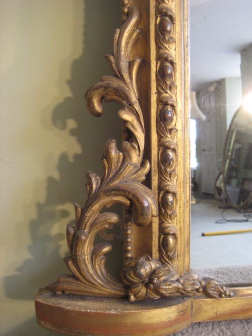 ENGLISH GILT ARCH TOP OVERMANTLE - ADDITIONAL PHOTO 5