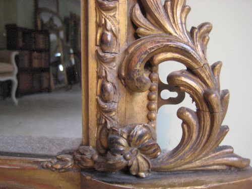 ENGLISH GILT ARCH TOP OVERMANTLE - ADDITIONAL PHOTO 6