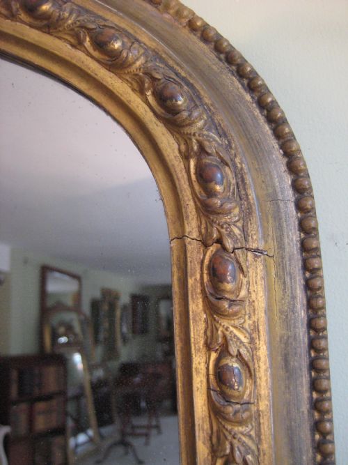 ENGLISH GILT ARCH TOP OVERMANTLE - ADDITIONAL PHOTO 7