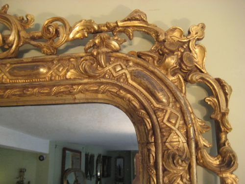 19TH CENTURY ENGLISH GILT OVERMANTLE - ADDITIONAL PHOTO 3
