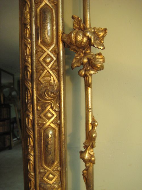 19TH CENTURY ENGLISH GILT OVERMANTLE - ADDITIONAL PHOTO 4