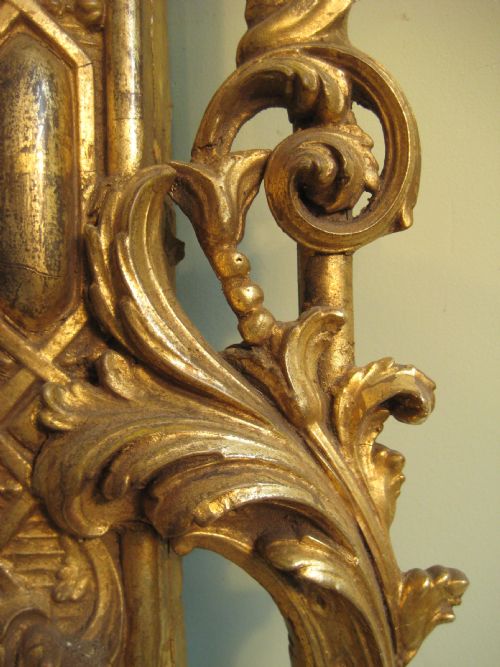 19TH CENTURY ENGLISH GILT OVERMANTLE - ADDITIONAL PHOTO 7