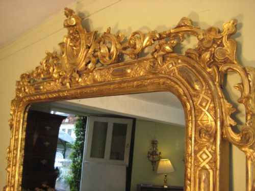 19TH CENTURY ENGLISH GILT OVERMANTLE - ADDITIONAL PHOTO 9