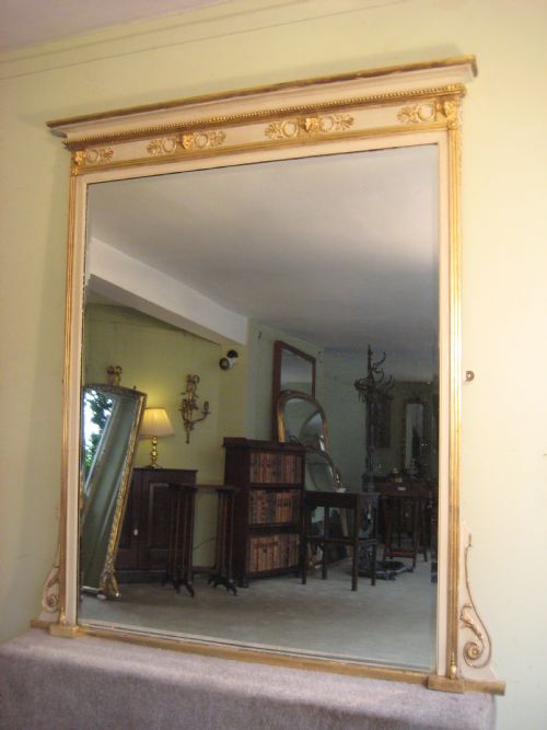 adam style overmantle - CATEGORY: ANTIQUE MIRRORS - DATED 1880
