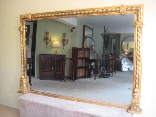english gilt overmantle - CATEGORY: ANTIQUE MIRRORS - DATED 1870