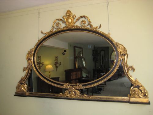 EBONISED AND GILT OVERMANTLE - ADDITIONAL PHOTO 9