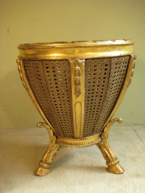 GILTWOOD AND CANE JARDINIERE - ADDITIONAL PHOTO 1