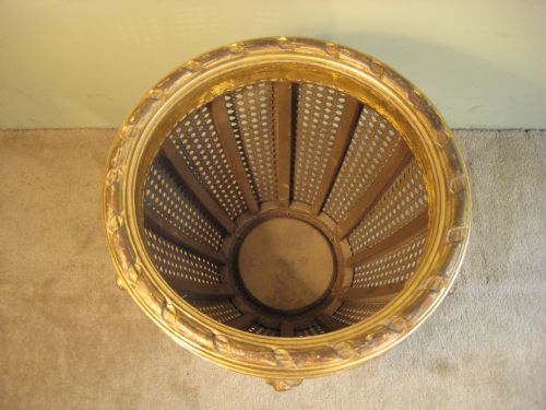 GILTWOOD AND CANE JARDINIERE - ADDITIONAL PHOTO 6