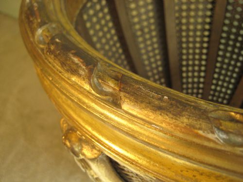 GILTWOOD AND CANE JARDINIERE - ADDITIONAL PHOTO 7