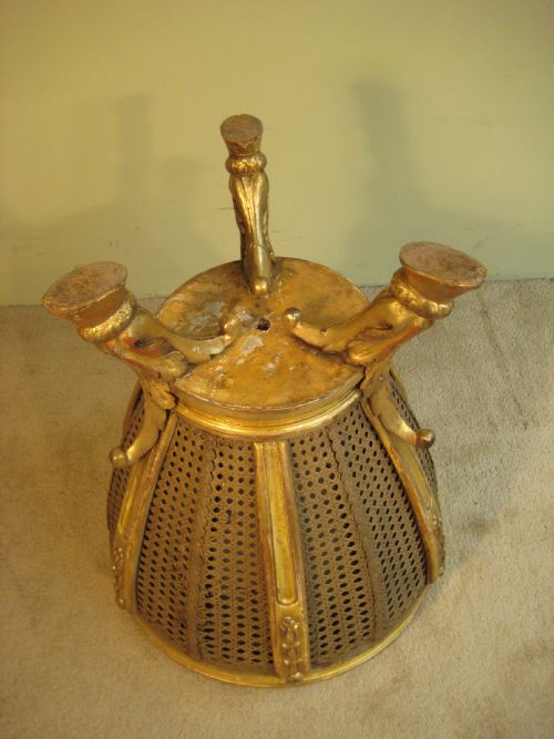 GILTWOOD AND CANE JARDINIERE - ADDITIONAL PHOTO 8