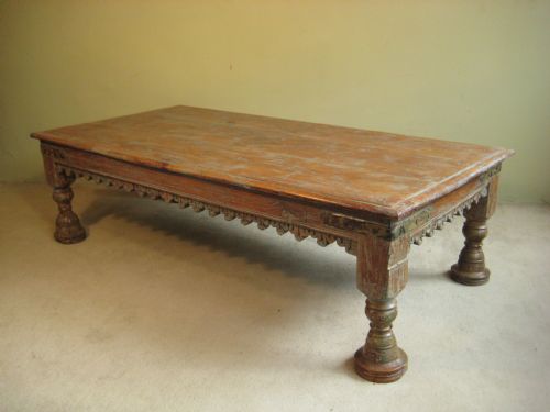 large rustic low table - CATEGORY: ANTIQUE TABLES - DATED 1900