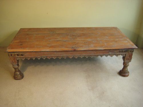 LARGE RUSTIC LOW TABLE - ADDITIONAL PHOTO 1