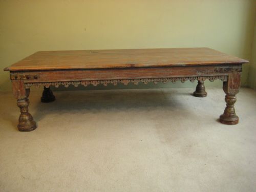 LARGE RUSTIC LOW TABLE - ADDITIONAL PHOTO 2