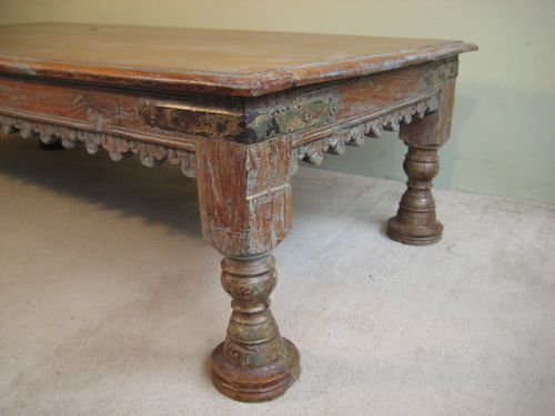 LARGE RUSTIC LOW TABLE - ADDITIONAL PHOTO 4