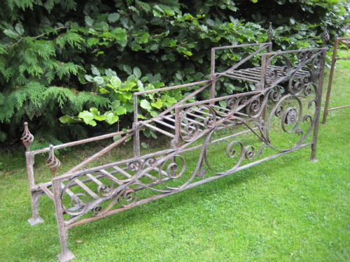 pair victorian wrought iron jardinieres - CATEGORY: ANTIQUE MISCELLANEOUS - DATED 1890