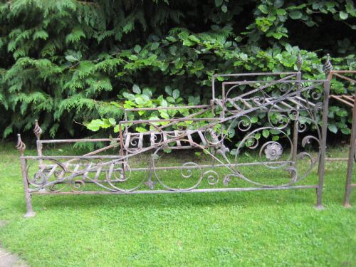 PAIR VICTORIAN WROUGHT IRON JARDINIERES - ADDITIONAL PHOTO 2