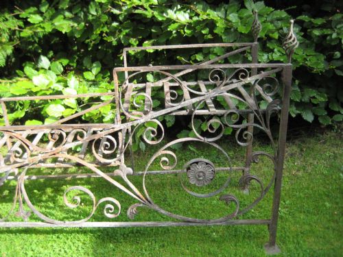 PAIR VICTORIAN WROUGHT IRON JARDINIERES - ADDITIONAL PHOTO 4