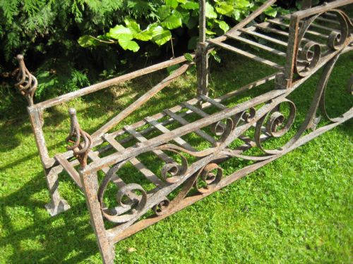 PAIR VICTORIAN WROUGHT IRON JARDINIERES - ADDITIONAL PHOTO 6