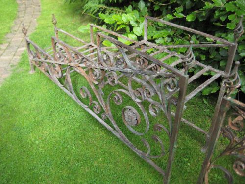 PAIR VICTORIAN WROUGHT IRON JARDINIERES - ADDITIONAL PHOTO 10