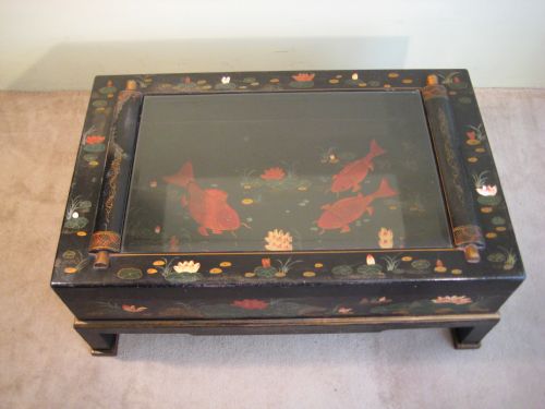 unusual chinese lacquer table - CATEGORY: ANTIQUE TABLES - DATED 1910