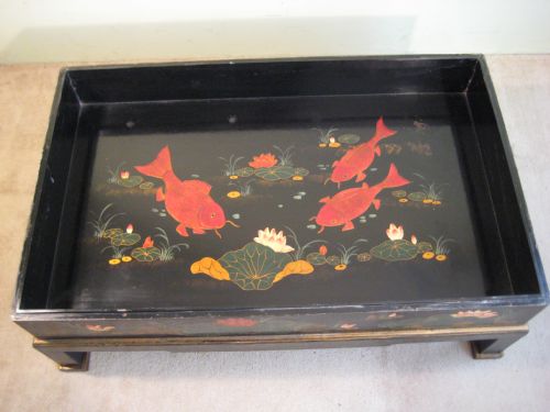 UNUSUAL CHINESE LACQUER TABLE - ADDITIONAL PHOTO 3