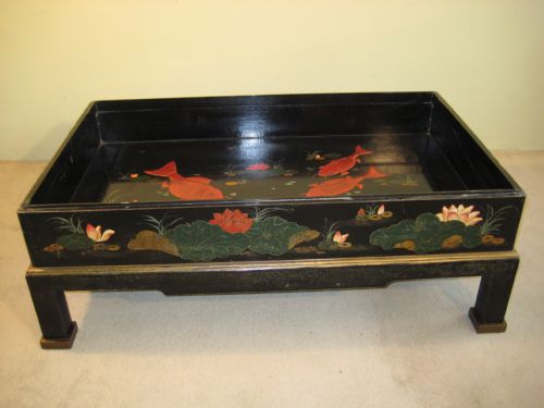UNUSUAL CHINESE LACQUER TABLE - ADDITIONAL PHOTO 4