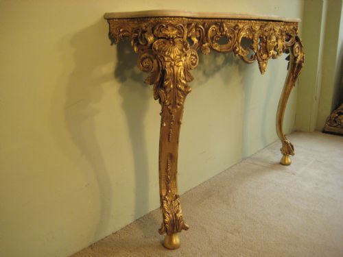 19TH CENTURY GILT CONSOLE TABLE - ADDITIONAL PHOTO 3