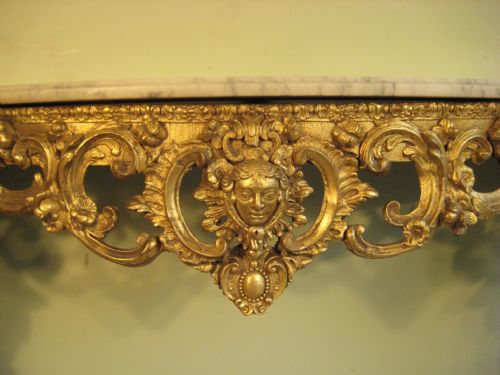 19TH CENTURY GILT CONSOLE TABLE - ADDITIONAL PHOTO 6