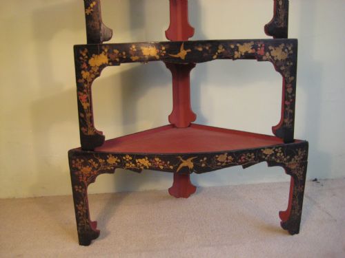 NEST OF JAPANESE LACQUER STACKING TABLES - ADDITIONAL PHOTO 3