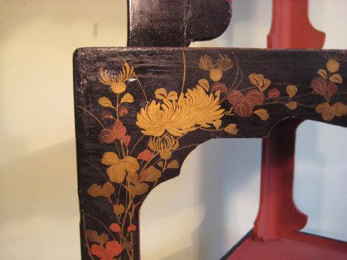 NEST OF JAPANESE LACQUER STACKING TABLES - ADDITIONAL PHOTO 9