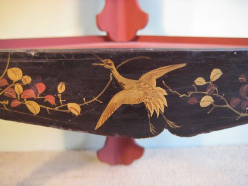 NEST OF JAPANESE LACQUER STACKING TABLES - ADDITIONAL PHOTO 10